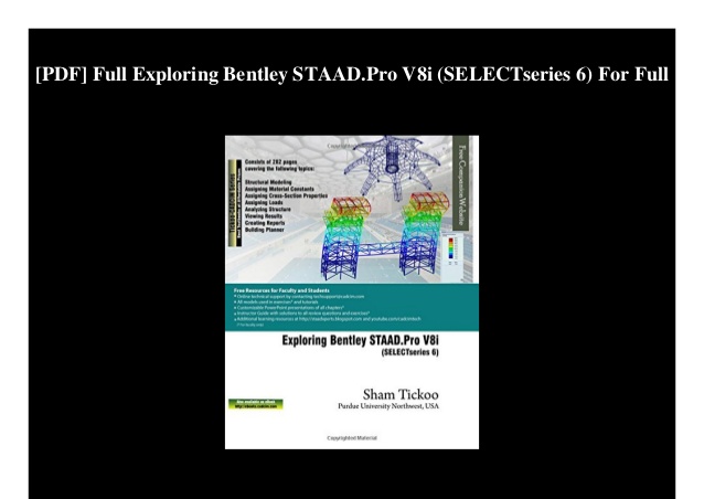 Staad pro v8i tutorial book pdf